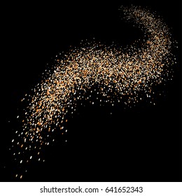 Gold glitter background. Golden backdrop for card, vip, exclusive, certificate, gift, luxury, privilege, voucher, store, present, shopping.