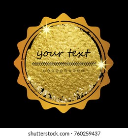 Gold glitter background. Golden backdrop for card, vip, exclusive, certificate, gift, luxury, privilege, voucher, store, present, shopping.