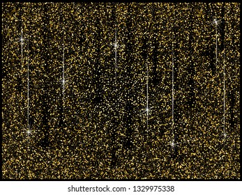 Gold glitter background. Golden glitter texture sparkling shiny wrapping paper background for holiday seasonal wallpaper decoration, greeting and wedding invitation card design element 