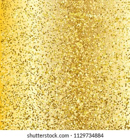 Gold glitter background. luxury greeting rich card.