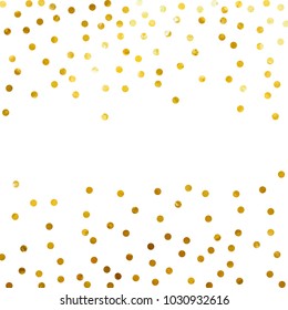 gold glitter background polka dot vector illustration