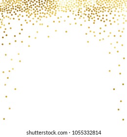 gold glitter background polka dot vector illustration