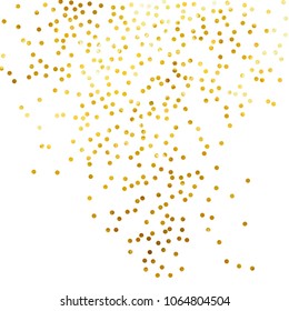 gold glitter background polka dot vector illustration