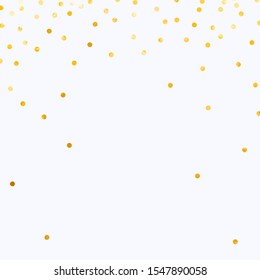 gold glitter background polka dot vector illustration
