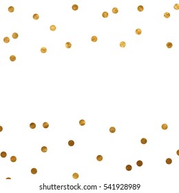 Gold Glitter Background Polka Dot Vector Stock Vector (Royalty Free ...