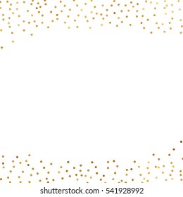 ilustración del vector punto de polka de fondo dorado