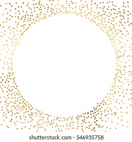 gold glitter background polka dot vector illustration