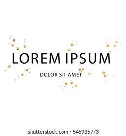 gold glitter background polka dot vector illustration
