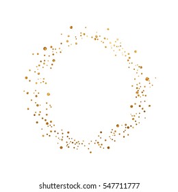 gold glitter background polka dot vector illustration