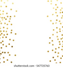 gold glitter background polka dot vector illustration