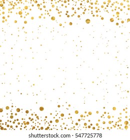 gold glitter background polka dot vector illustration