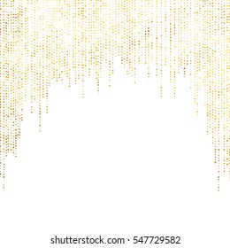 gold glitter background polka dot vector illustration