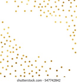 gold glitter background polka dot vector illustration