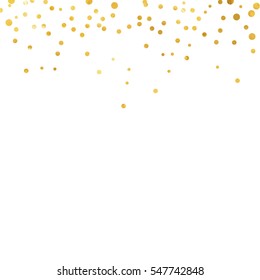 gold glitter background polka dot vector illustration