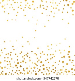 Gold Glitter Background Polka Dot Vector Stock Vector (Royalty Free ...