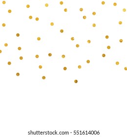 gold glitter background polka dot vector illustration