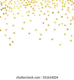 ilustración del vector punto de polka de fondo dorado
