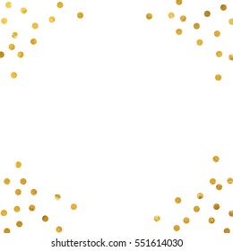 gold glitter background polka dot vector illustration