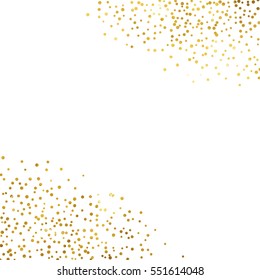 gold glitter background polka dot vector illustration