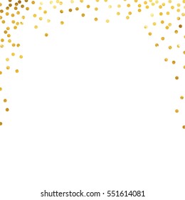 Gold Glitter Background Polka Dot Vector Stock Vector (Royalty Free ...