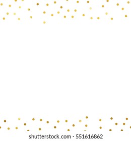 gold glitter background polka dot vector illustration