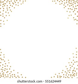 gold glitter background polka dot vector illustration