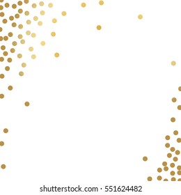 gold glitter background polka dot vector illustration