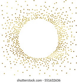 gold glitter background polka dot vector illustration