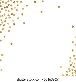 gold glitter background polka dot vector illustration