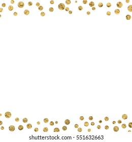 gold glitter background polka dot vector illustration