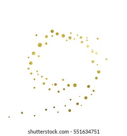gold glitter background polka dot vector illustration