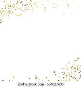 gold glitter background polka dot vector illustration