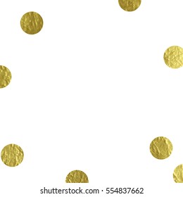 gold glitter background polka dot vector illustration