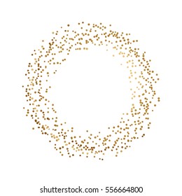gold glitter background polka dot vector illustration