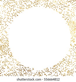 gold glitter background polka dot vector illustration