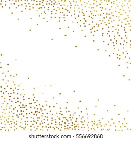 gold glitter background polka dot vector illustration