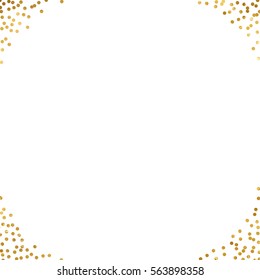 gold glitter background polka dot vector illustration