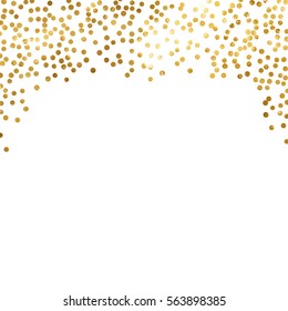 gold glitter background polka dot vector illustration
