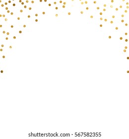 Gold Glitter Background Polka Dot Vector Stock Vector (Royalty Free ...