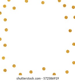 gold glitter background polka dot vector illustration