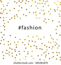 gold glitter background polka dot vector illustration