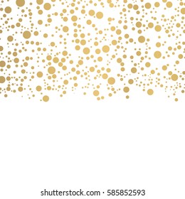 gold glitter background polka dot vector illustration