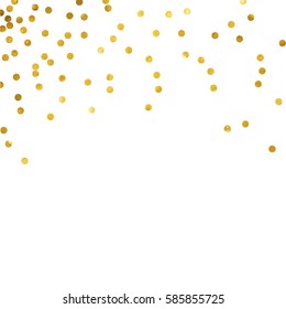 gold glitter background polka dot vector illustration