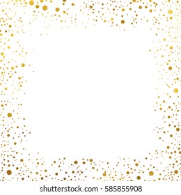 Gold Glitter Background Polka Dot Vector Stock Vector (Royalty Free ...