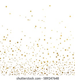 gold glitter background polka dot vector illustration