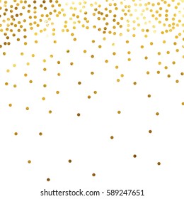 Gold Glitter Background Polka Dot Vector Stock Vector (Royalty Free ...