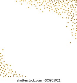 gold glitter background polka dot vector illustration