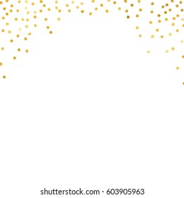 Gold Glitter Background Polka Dot Vector Stock Vector (Royalty Free ...