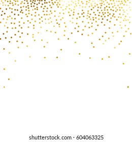gold glitter background polka dot vector illustration