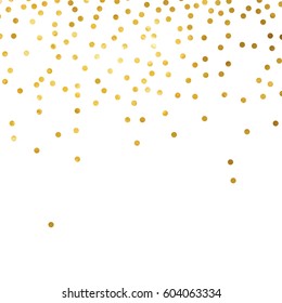 gold glitter background polka dot vector illustration